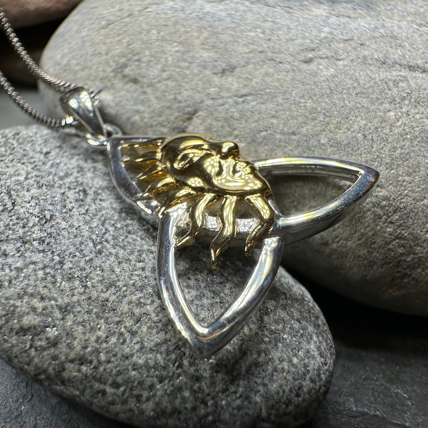Trinity Knot Sun Necklace — view 5