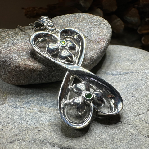 Load image into Gallery viewer, Shamrock Infinity Necklace
