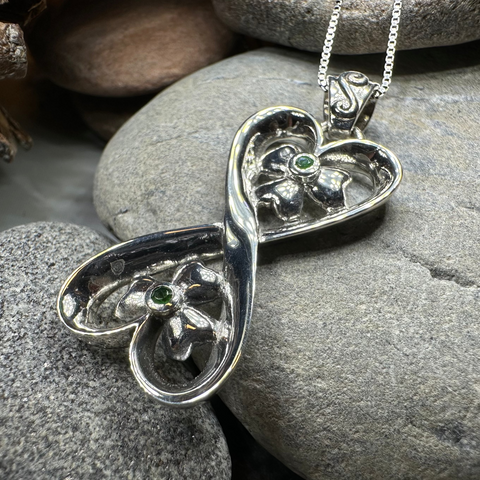 Load image into Gallery viewer, Shamrock Infinity Necklace
