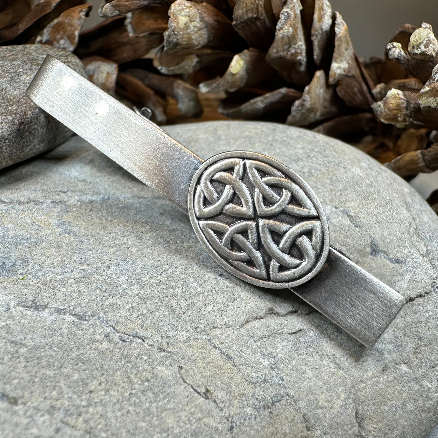 Cormac Celtic Tie Bar in silver