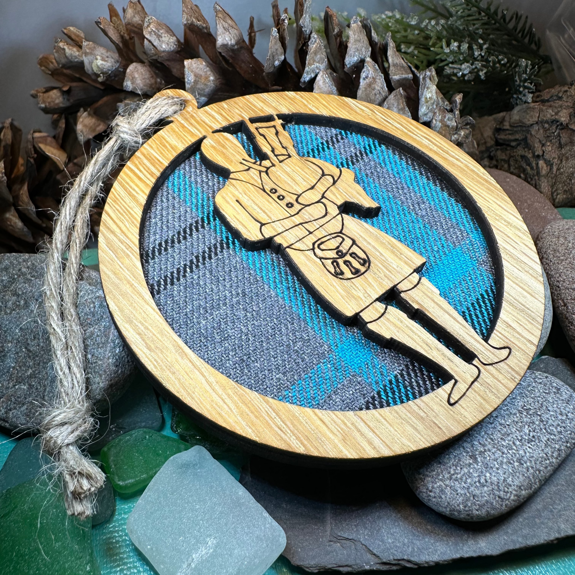 Tartan Bagpiper Ornament — view 6