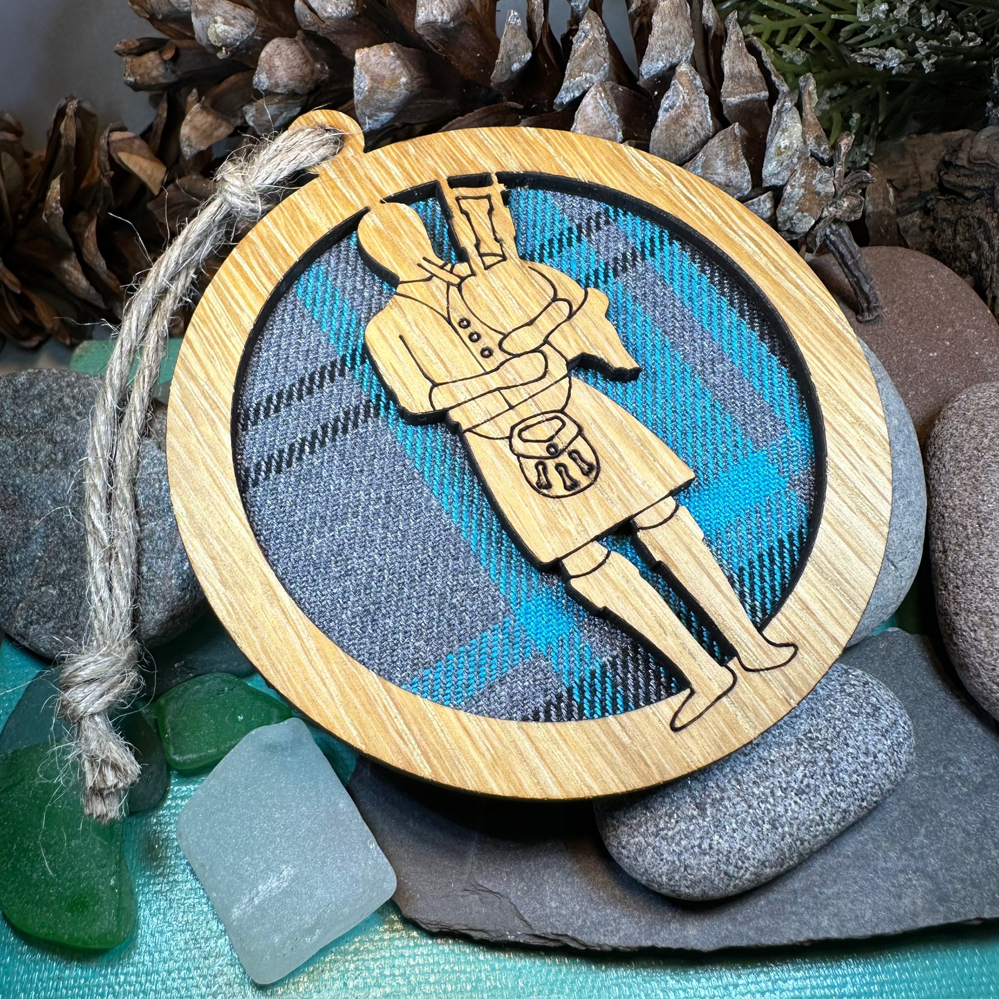 Tartan Bagpiper Ornament — view 9