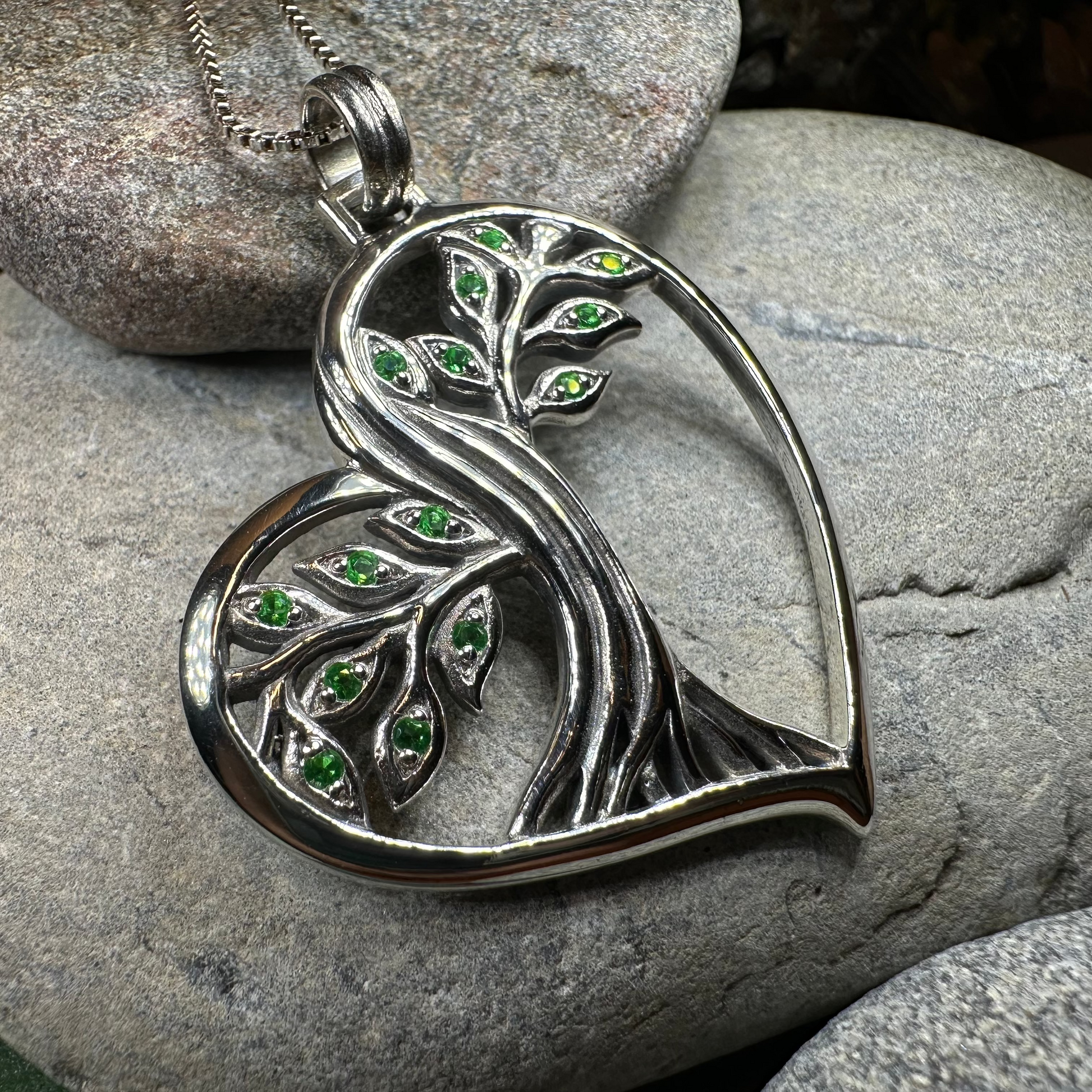 Lyssie Celtic Tree of Life Necklace in Sterling Silver — view 5