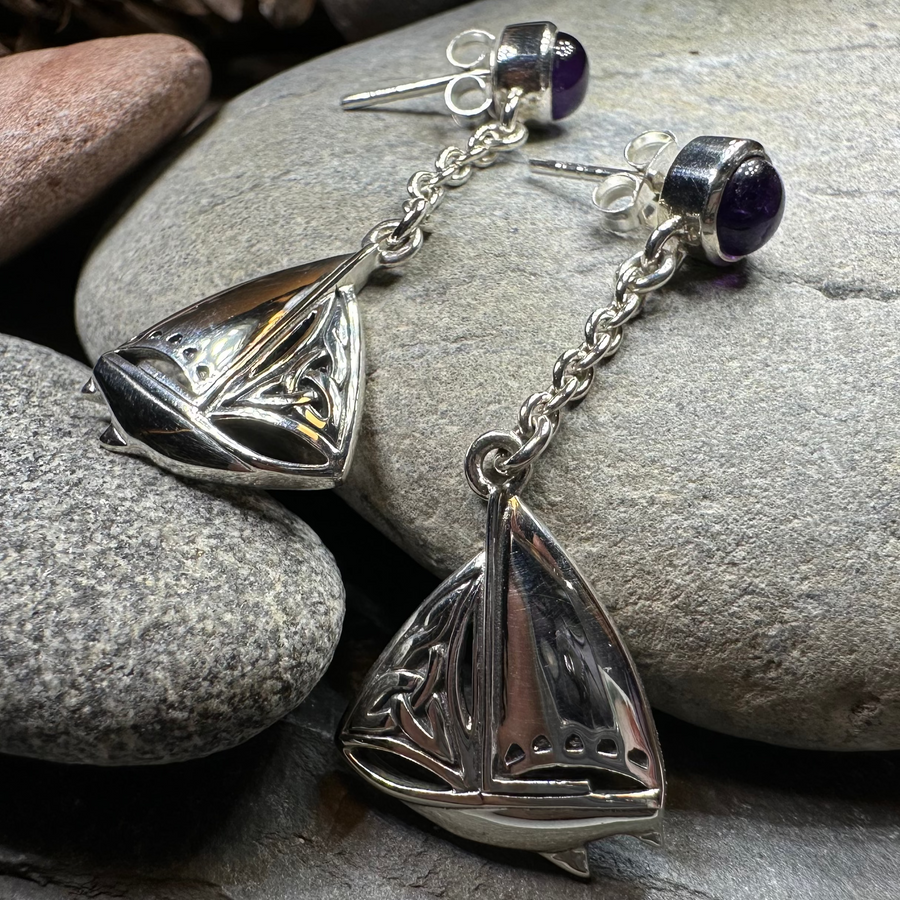 Celtic Sailboat Earrings