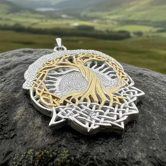 Celtic Dawn Tree of Life Necklace in Sterling Silver