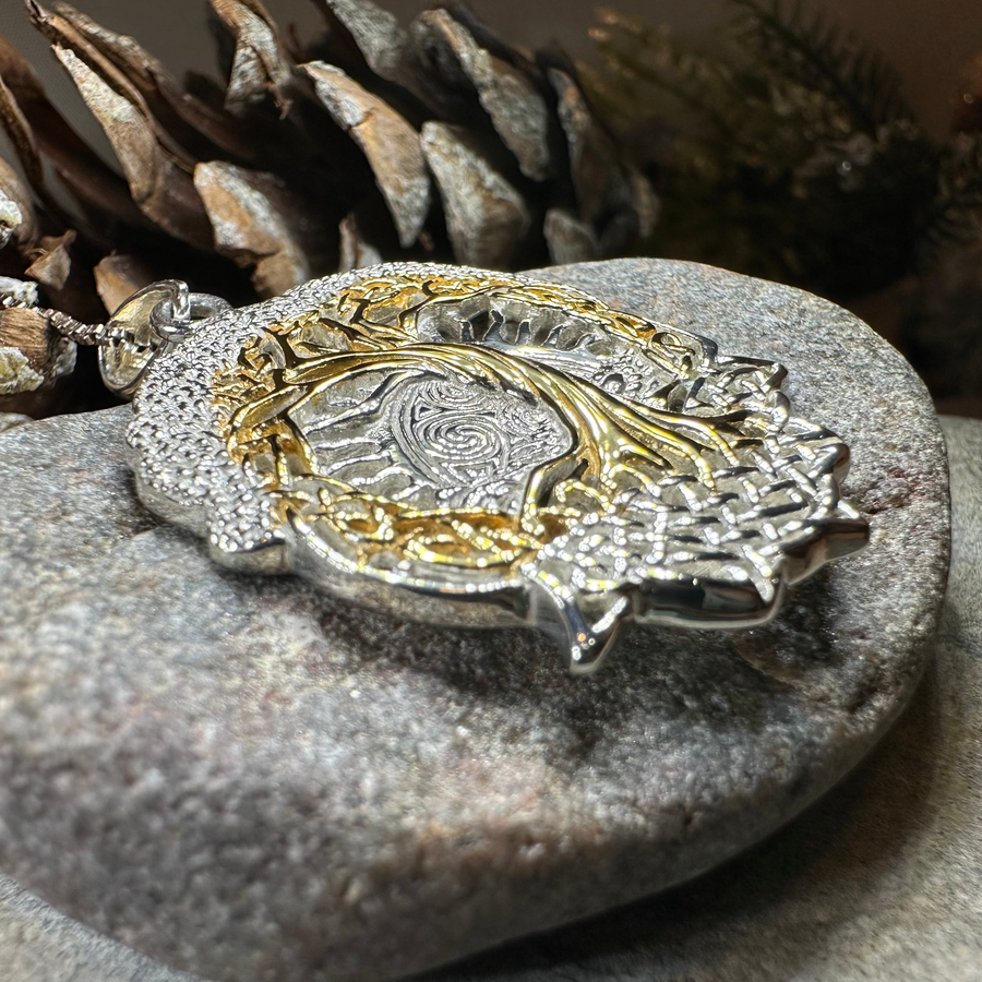 Celtic Dawn Tree of Life Necklace in Sterling Silver