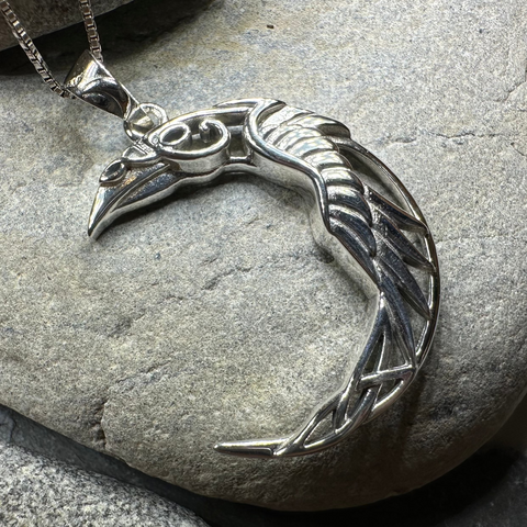 Load image into Gallery viewer, Raven Moon Necklace
