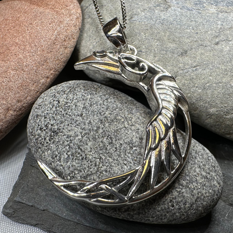 Load image into Gallery viewer, Raven Moon Necklace
