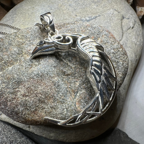 Load image into Gallery viewer, Raven Moon Necklace
