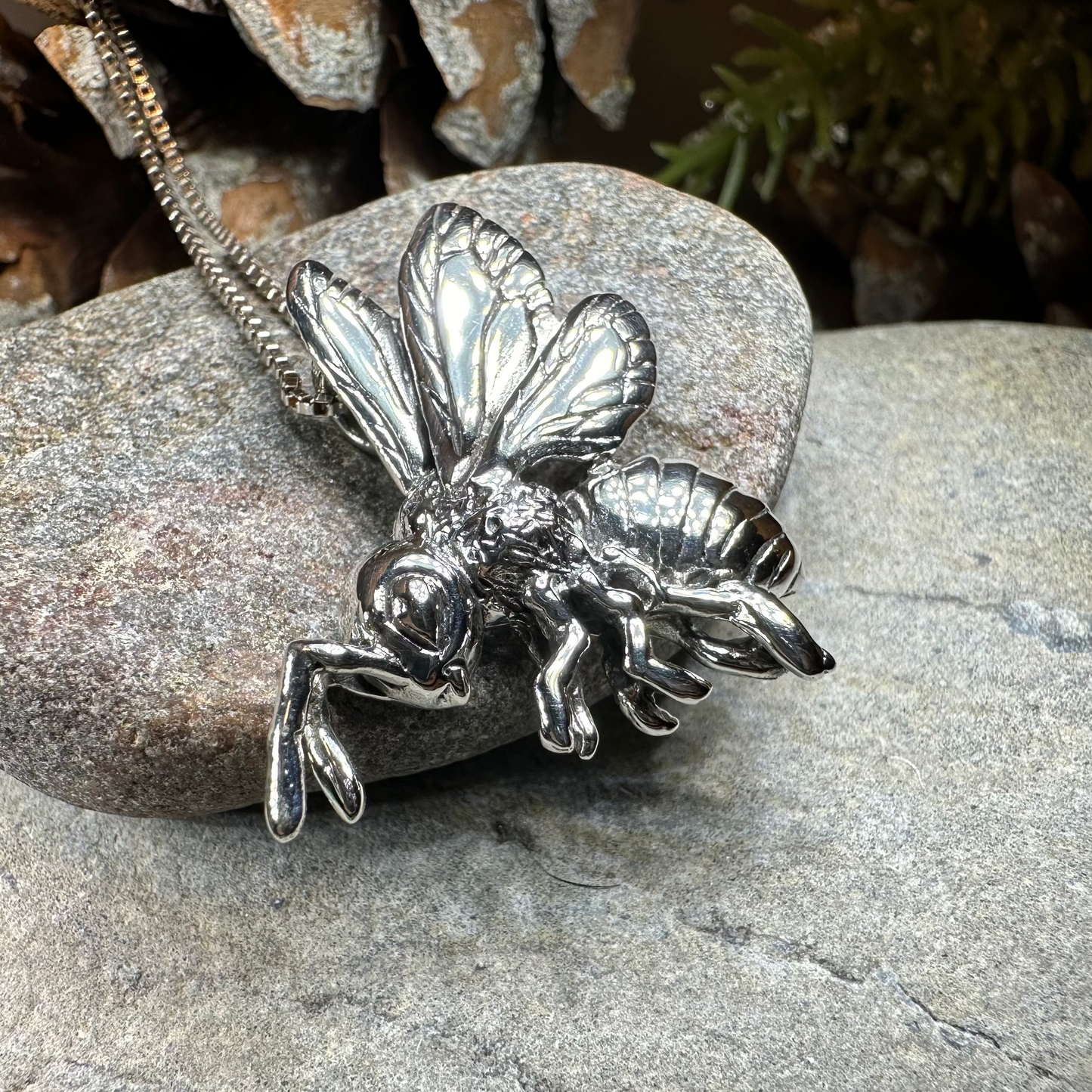 Cordelia Bee Necklace in Sterling Silver — view 5
