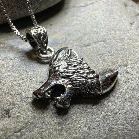 Load image into Gallery viewer, Wolf Moon Necklace
