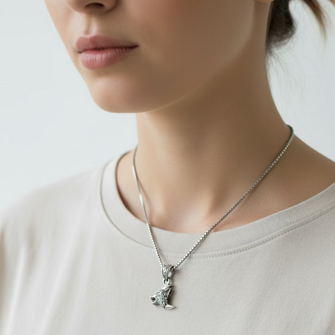 Load image into Gallery viewer, Wolf Moon Necklace
