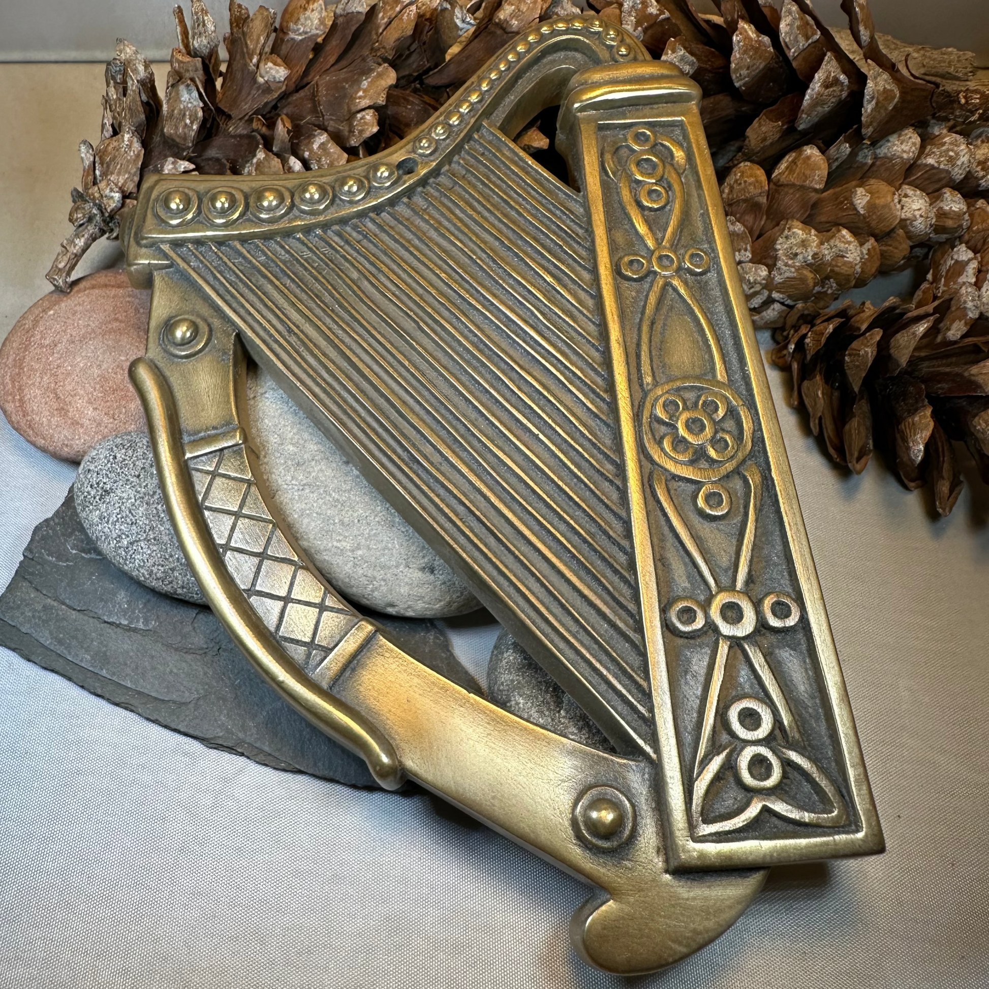 Celtic Harp Wall Plaque — view 5