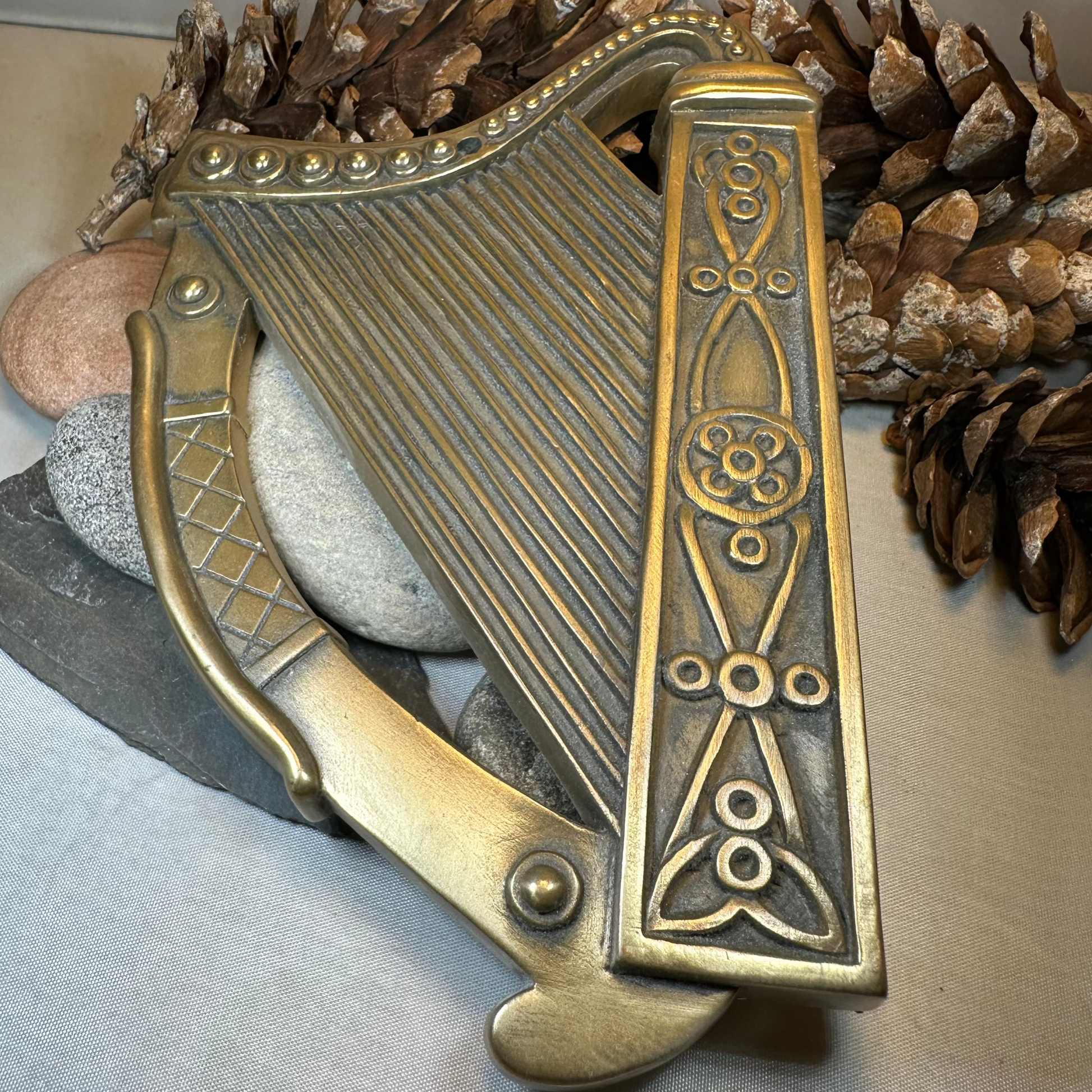 Celtic Harp Wall Plaque — view 6