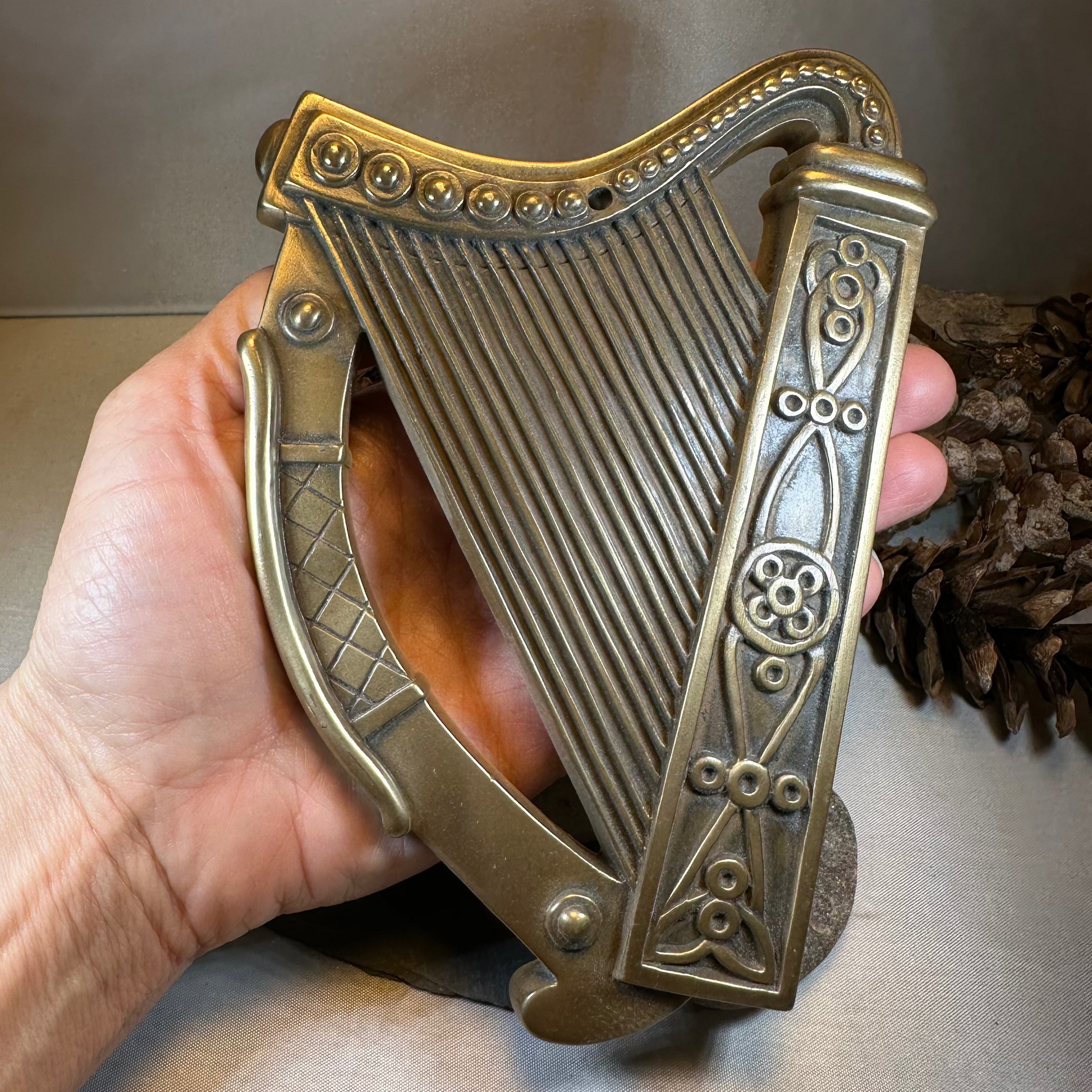 Celtic Harp Wall Plaque — view 3