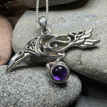 Load image into Gallery viewer, Celtic Raven Necklace
