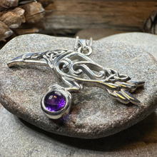 Load image into Gallery viewer, Celtic Raven Necklace
