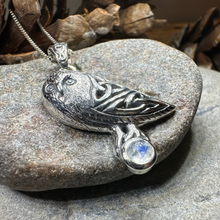 Load image into Gallery viewer, Minerva Celtic Owl Necklace
