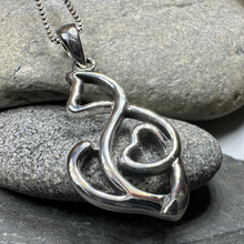 Load image into Gallery viewer, Celtic Cat Love Necklace
