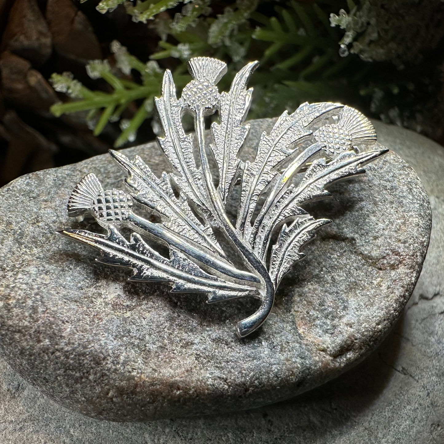 Larysa Scottish Thistle Brooch - Handmade in Scotland