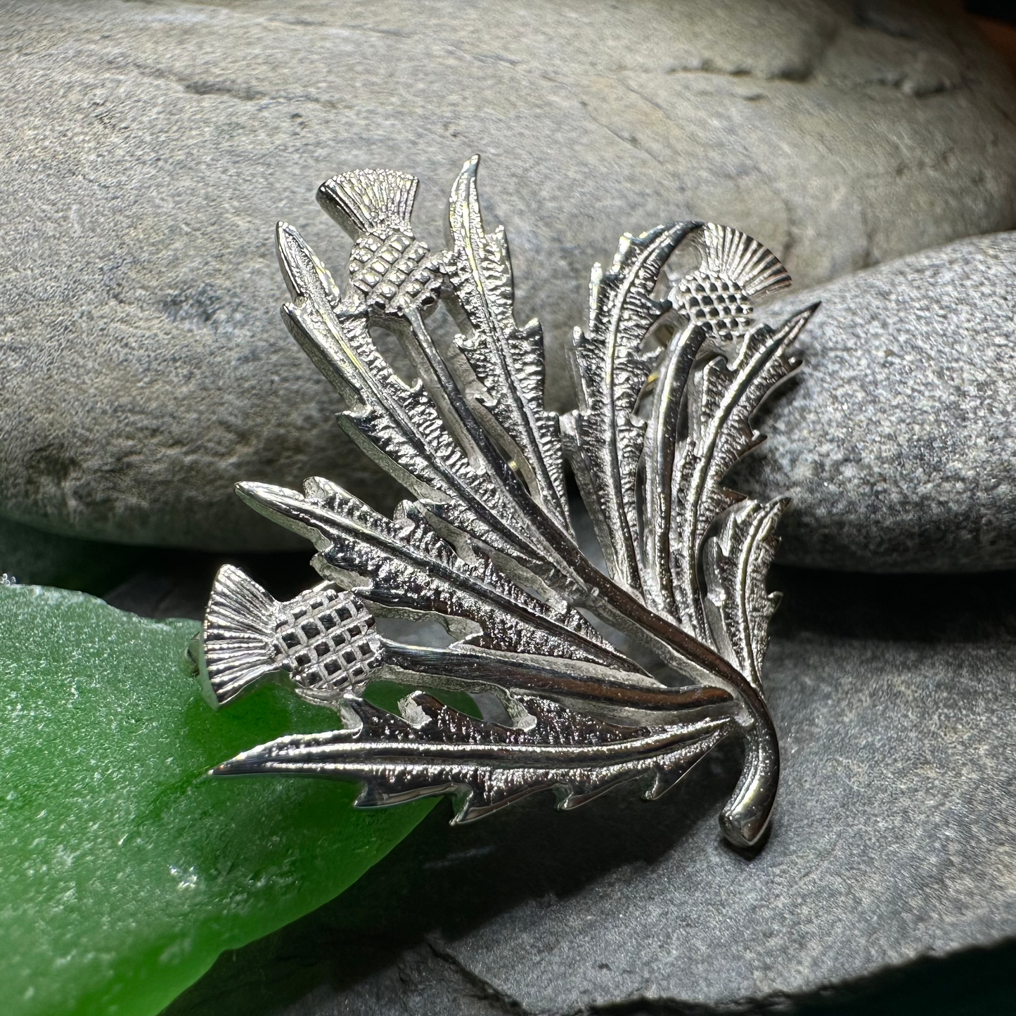 Larysa Scottish Thistle Brooch - Handmade in Scotland
