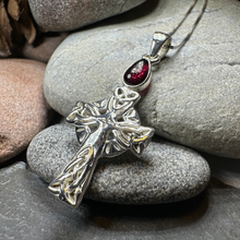 Load image into Gallery viewer, Eternal Light Celtic Cross Necklace
