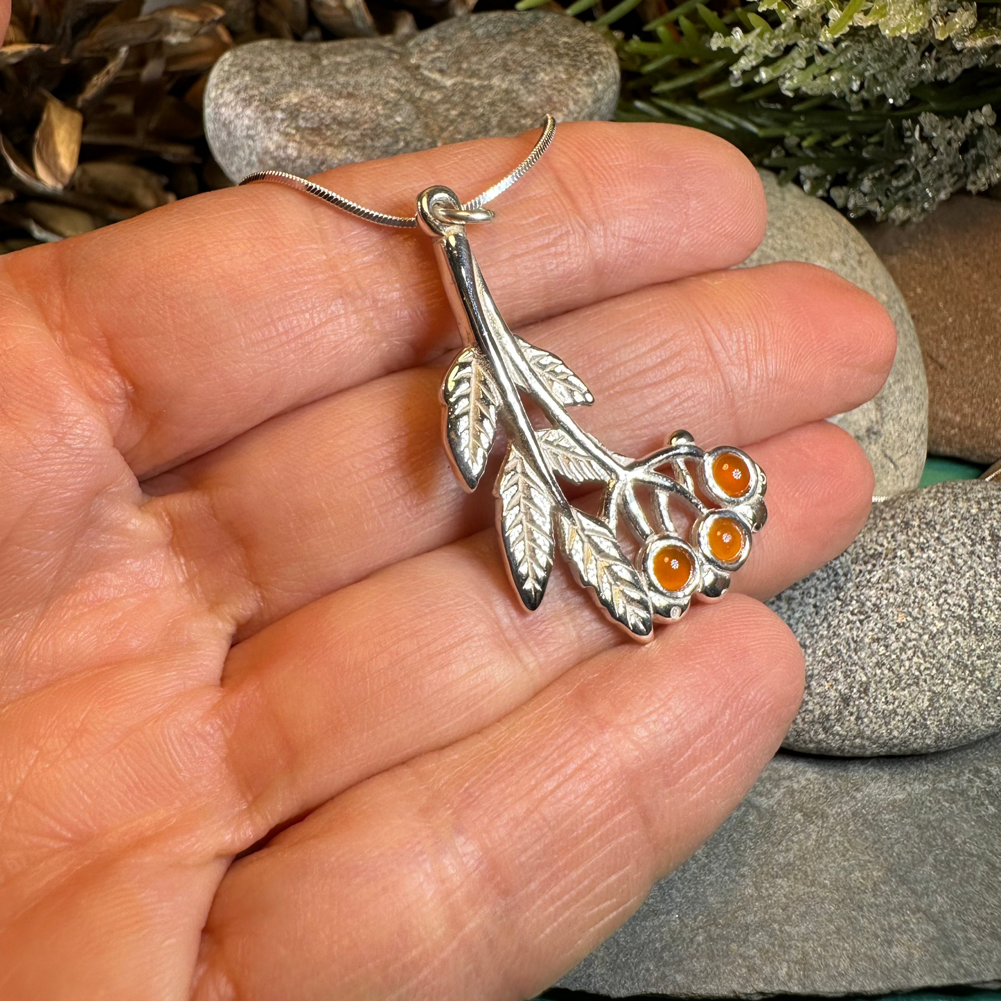 Rowan Tree of Life Necklace - Handmade in Scotland — view 5