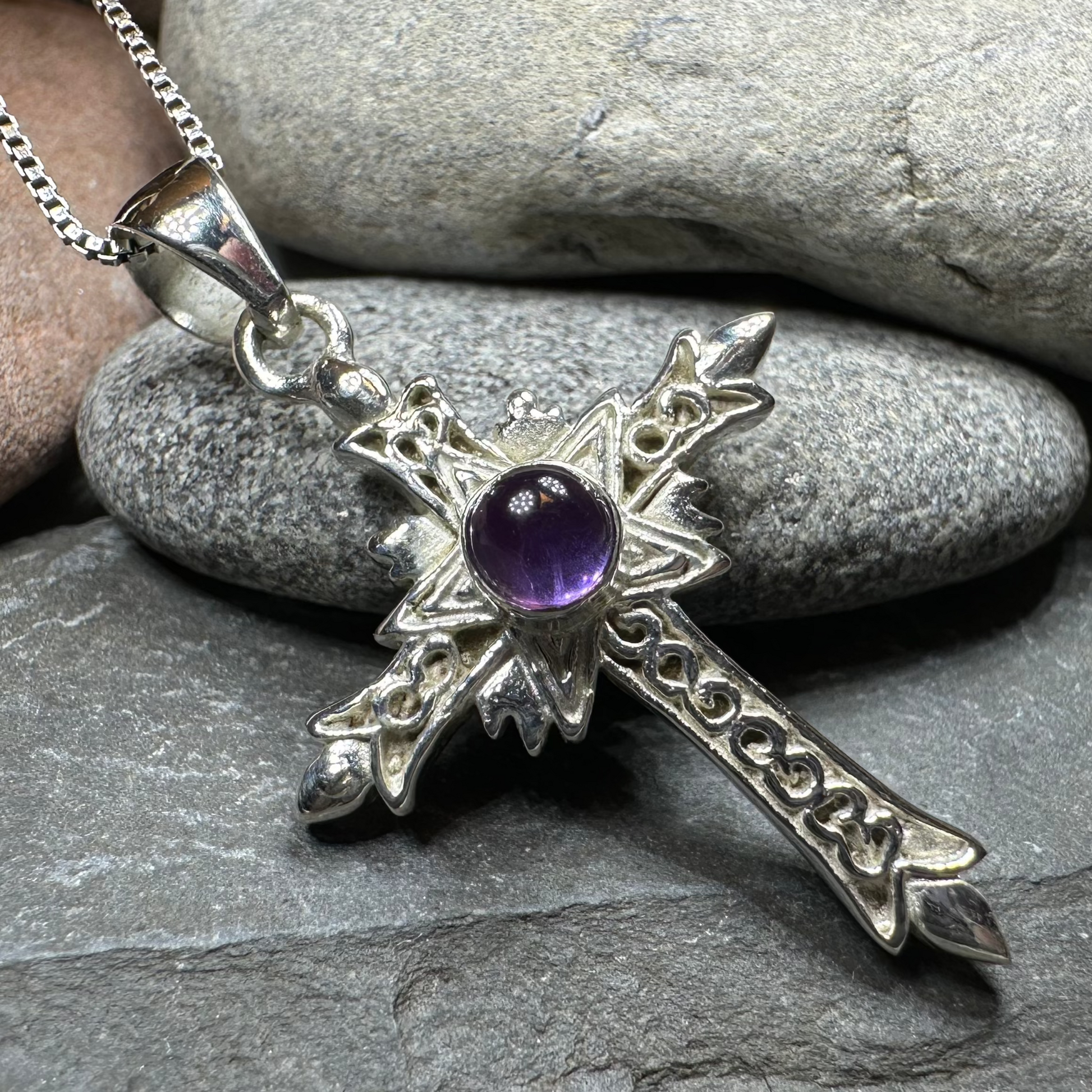 Dedication Celtic Cross Necklace — view 3