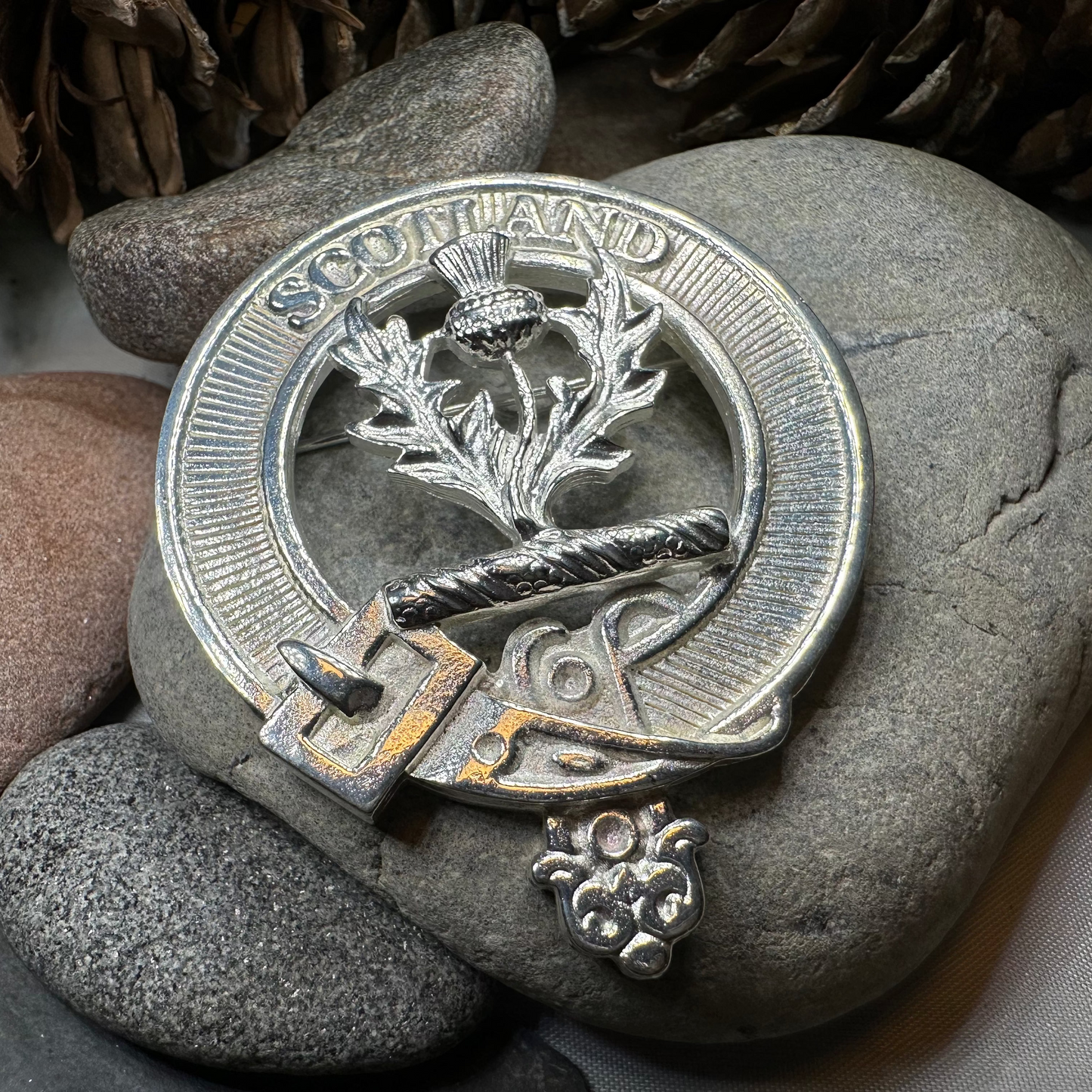 Scotland Thistle Brooch - Handmade in Scotland