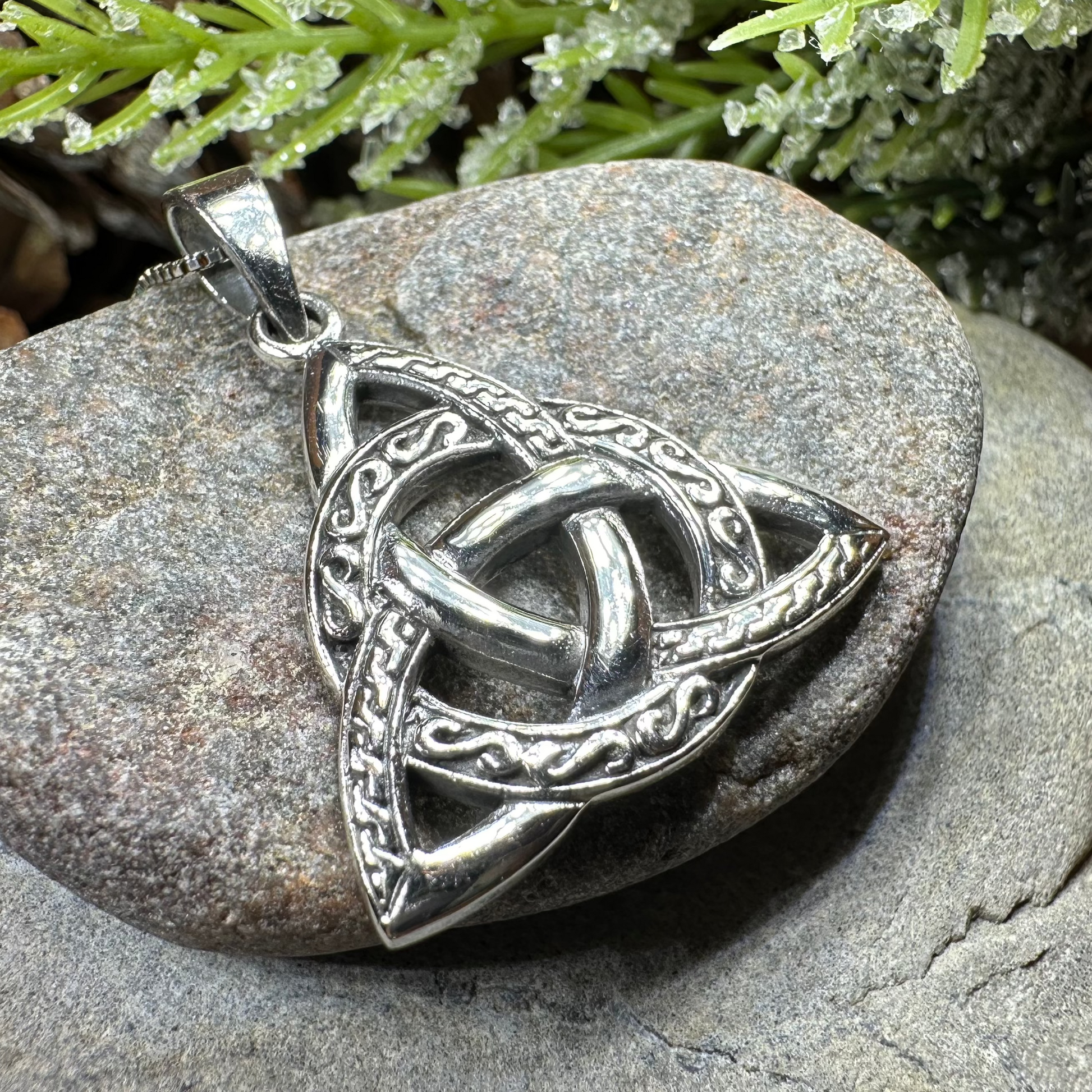 Dayton Trinity Knot Necklace — view 6