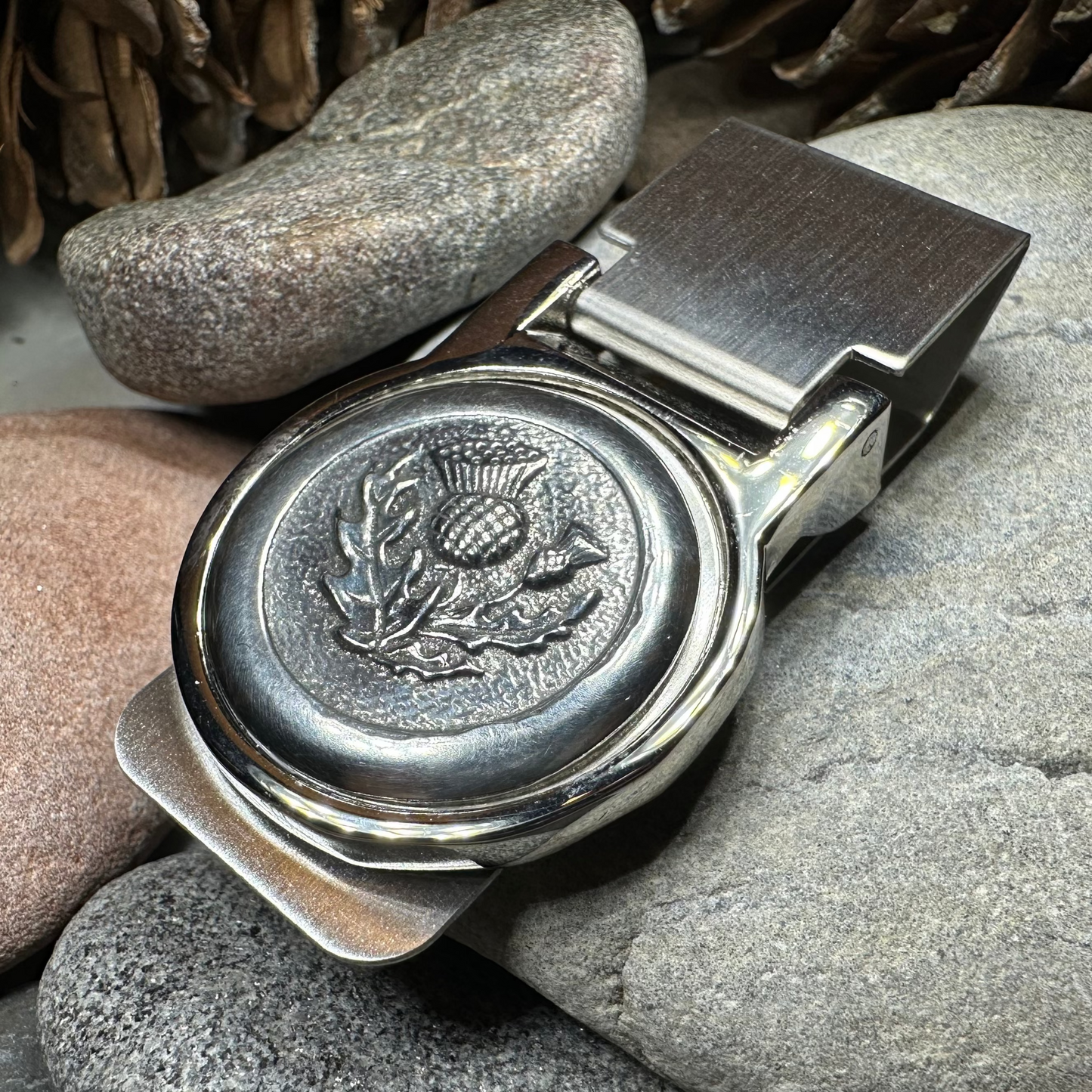 Scottish Thistle Money Clip