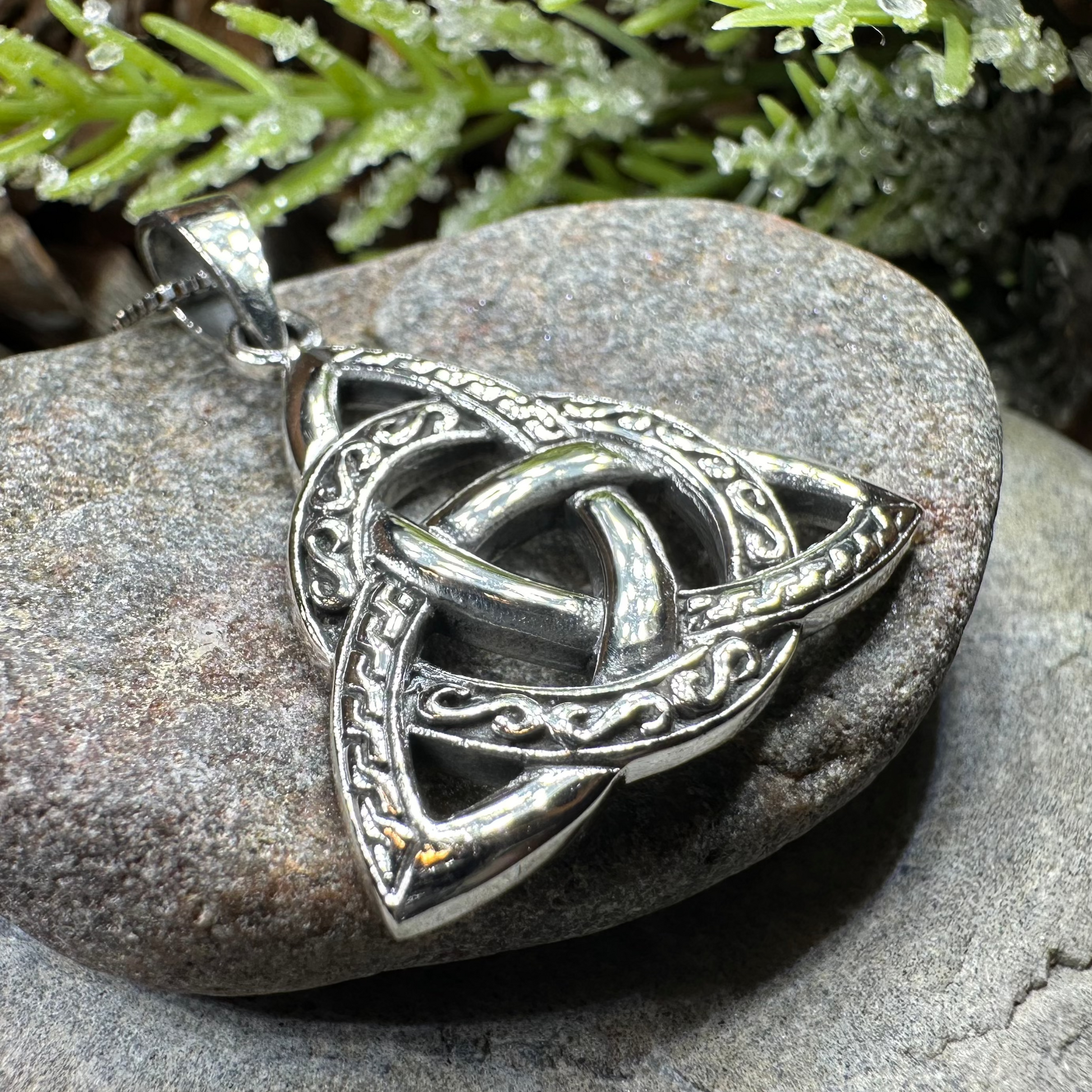 Dayton Trinity Knot Necklace in sterling silver