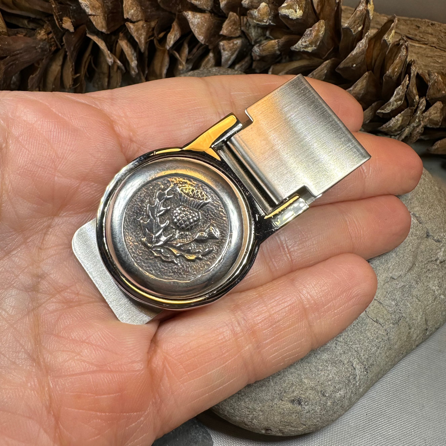Scottish Thistle Money Clip