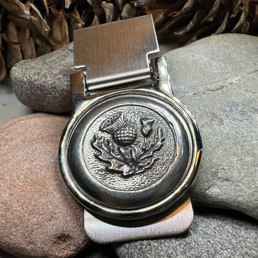 Scottish Thistle Money Clip