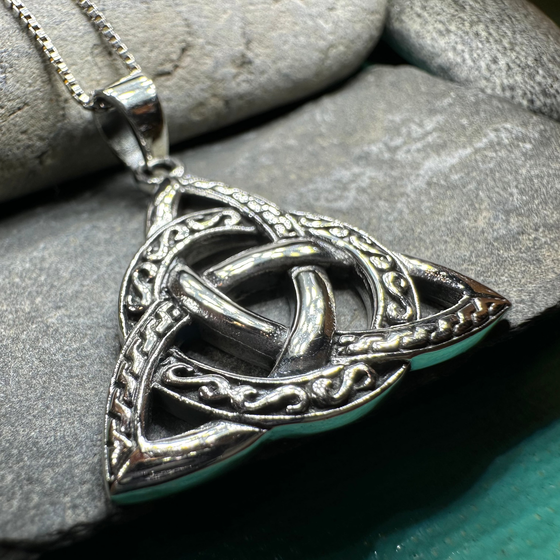 Dayton Trinity Knot Necklace — view 5