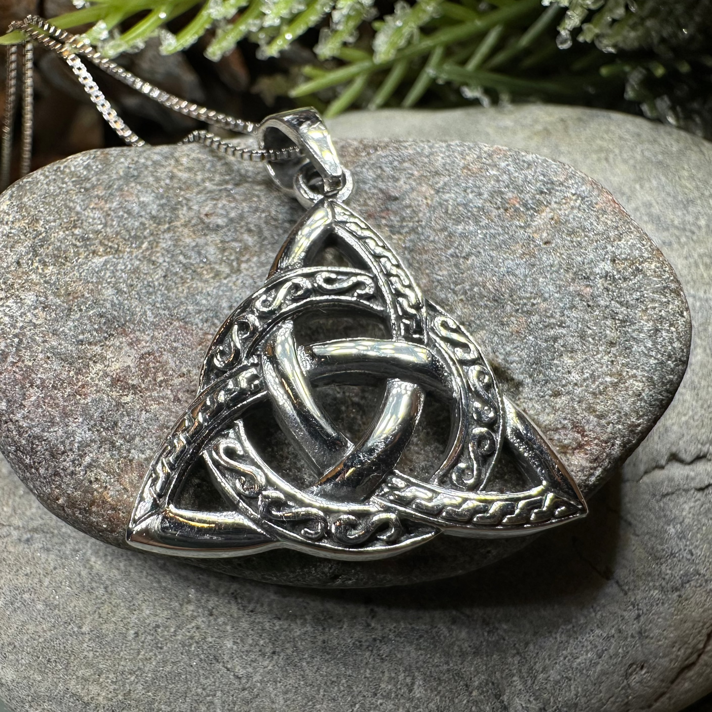 Dayton Trinity Knot Necklace — view 3