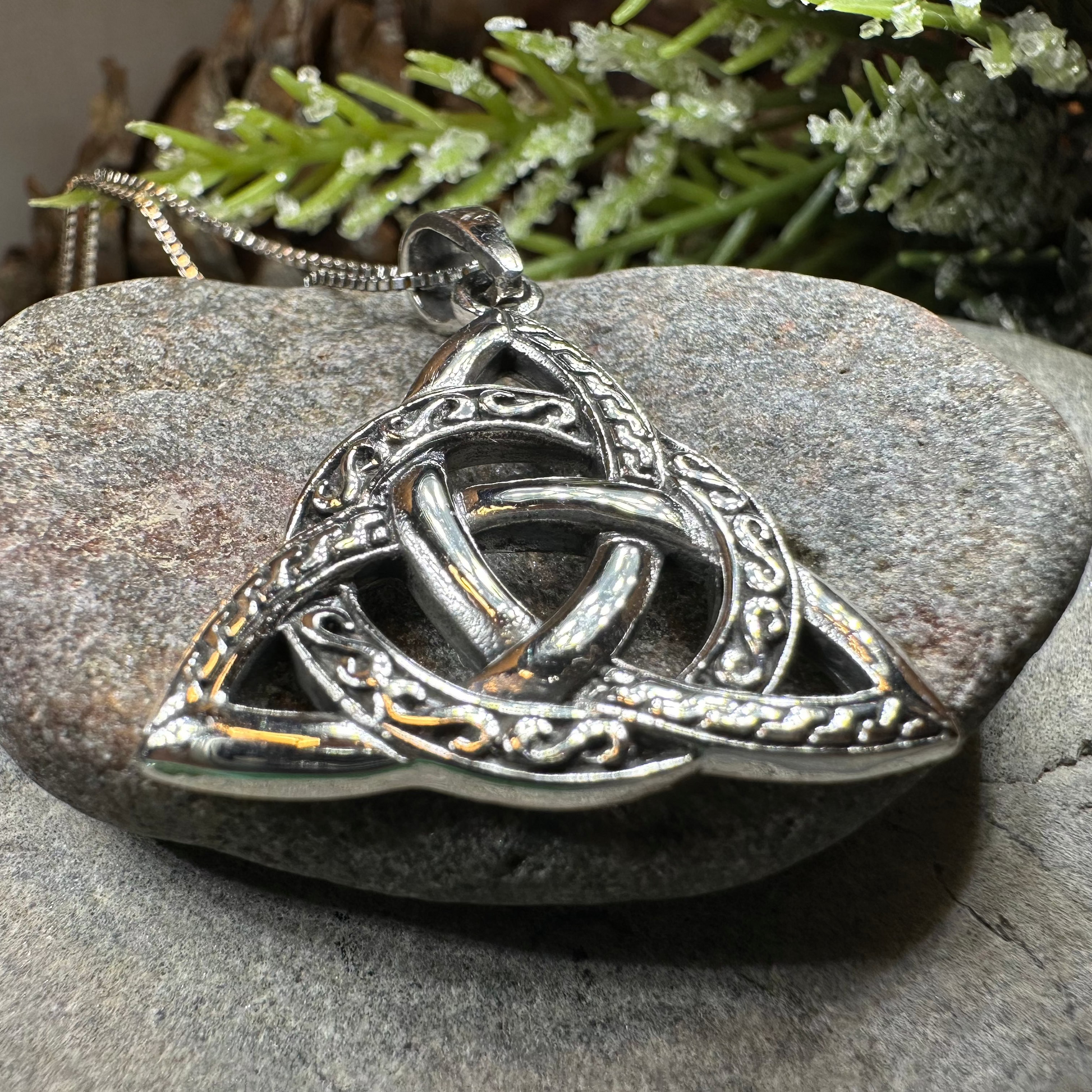 Dayton Trinity Knot Necklace — view 2
