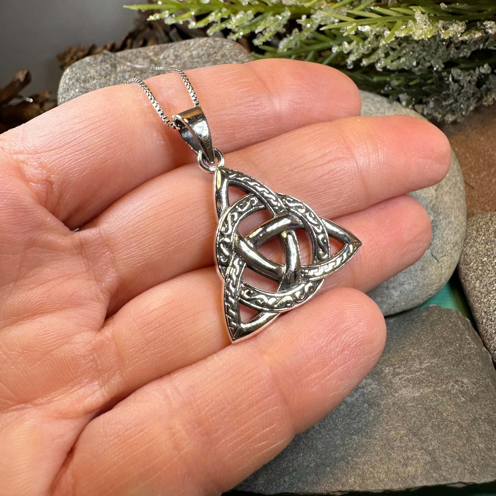 Dayton Trinity Knot Necklace — view 4