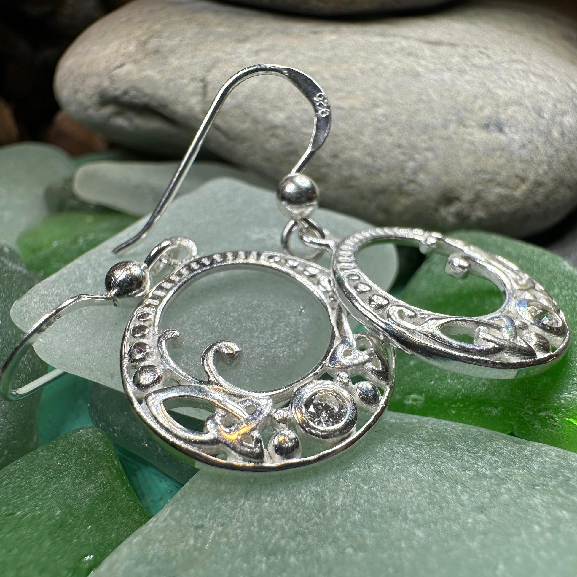 Zia Trinity Knot Earrings — view 5