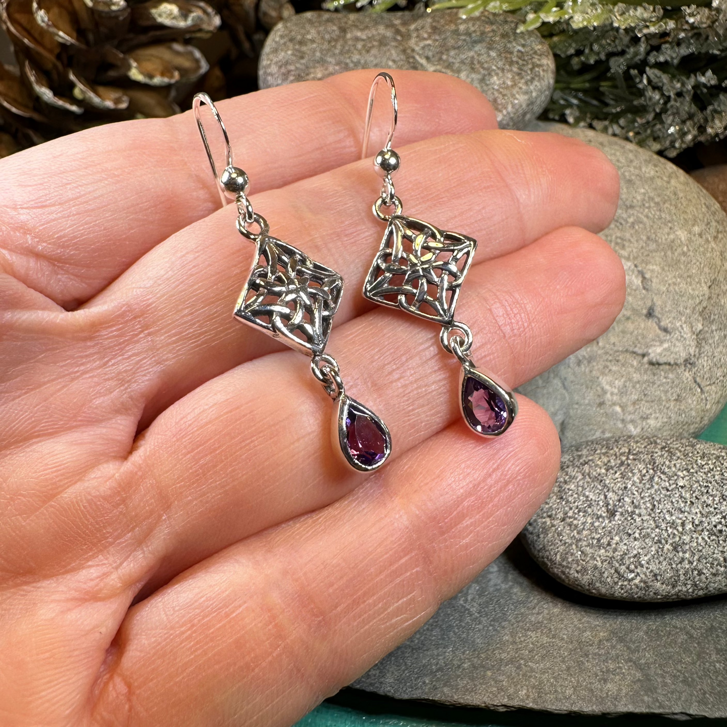 Marinda Celtic Knot Earrings — view 3
