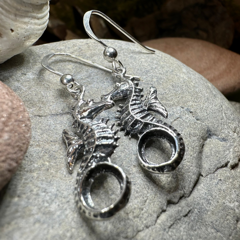 Load image into Gallery viewer, Seaforth Seahorse Earrings
