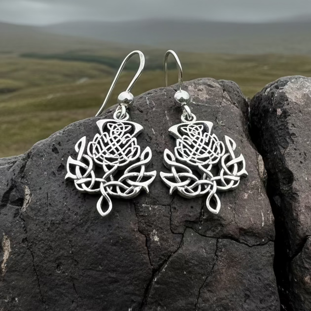Eildon Scottish Thistle Earrings