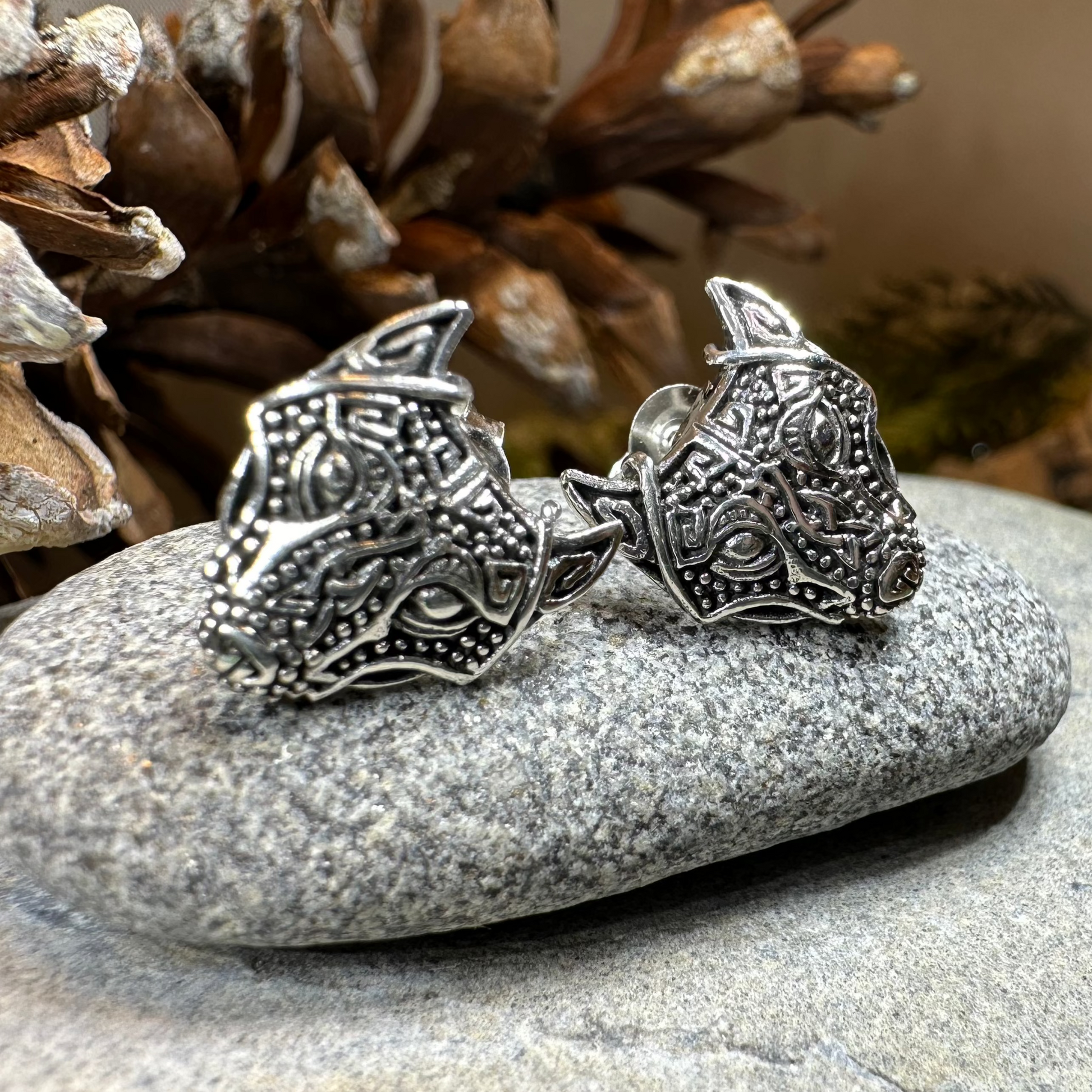 Wolf Spirit Earrings — view 3