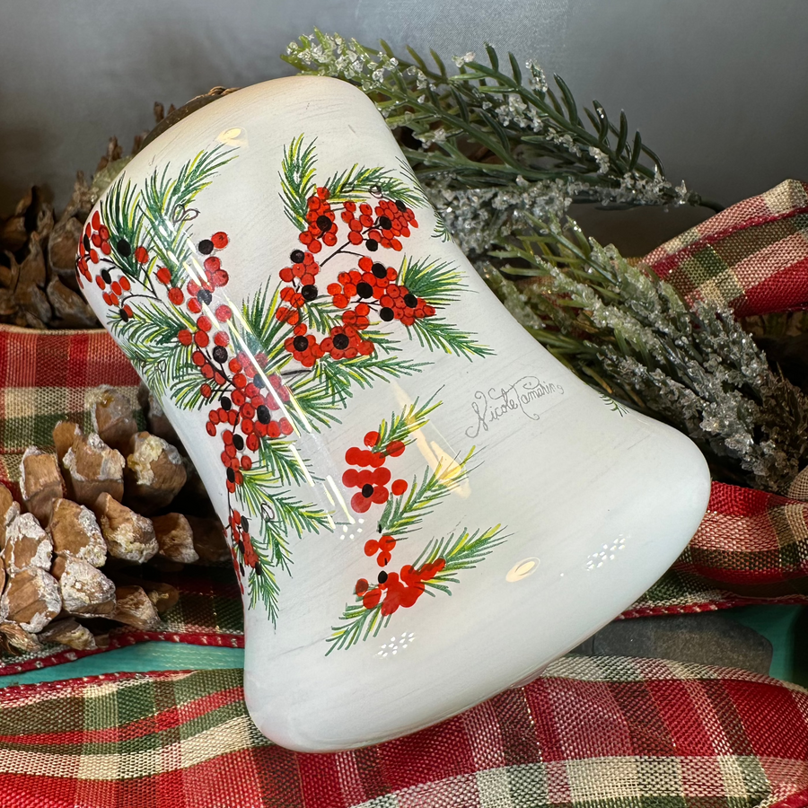 Winter Berries Cardinal Ornament