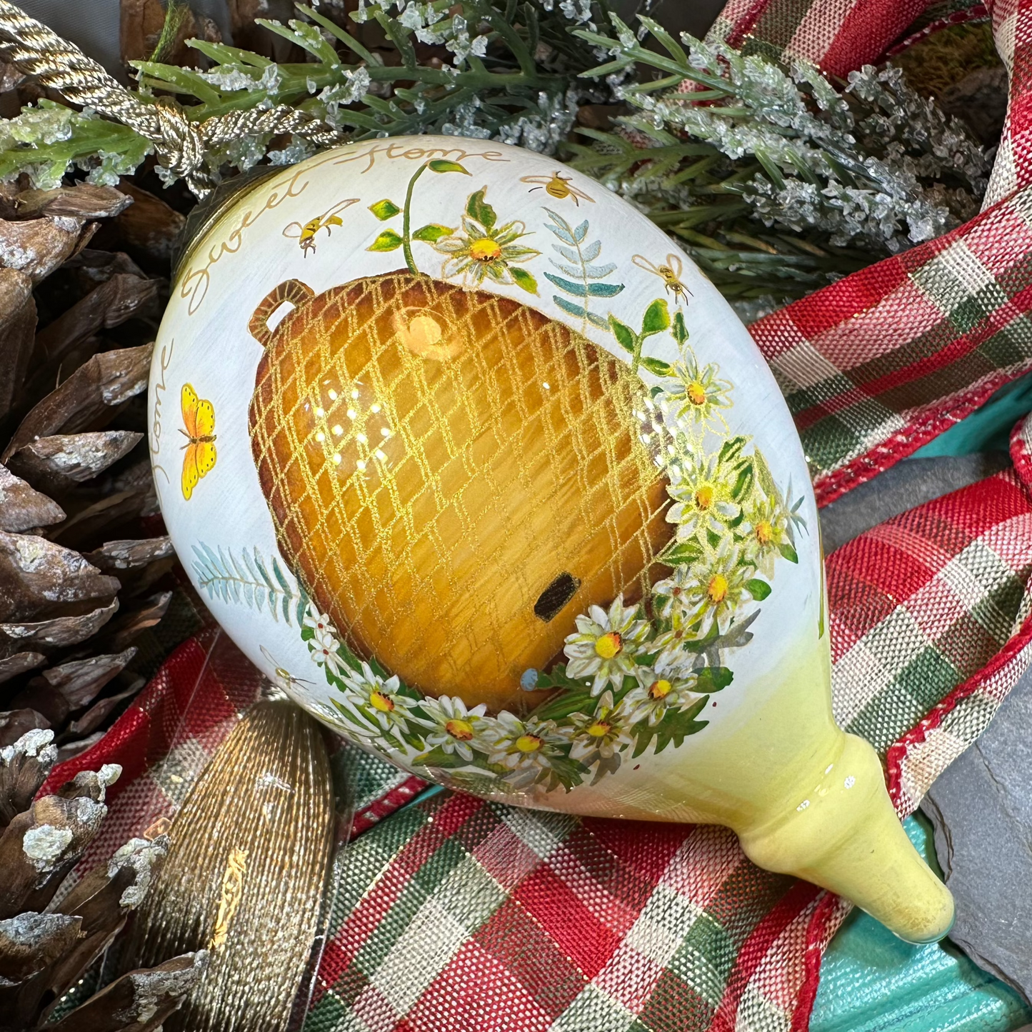 Home Sweet Home Beehive Ornament — view 3
