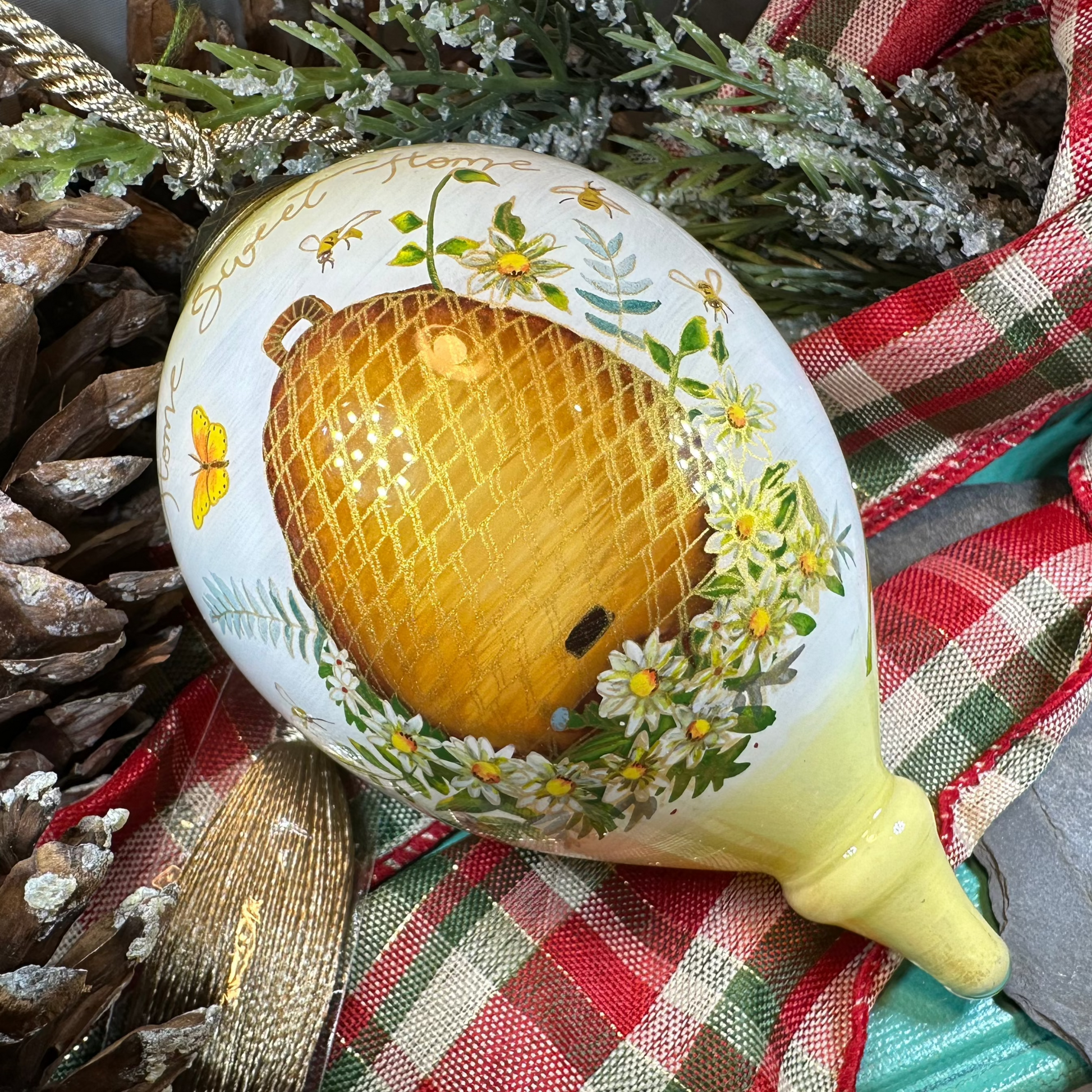 Home Sweet Home Beehive Ornament — view 3