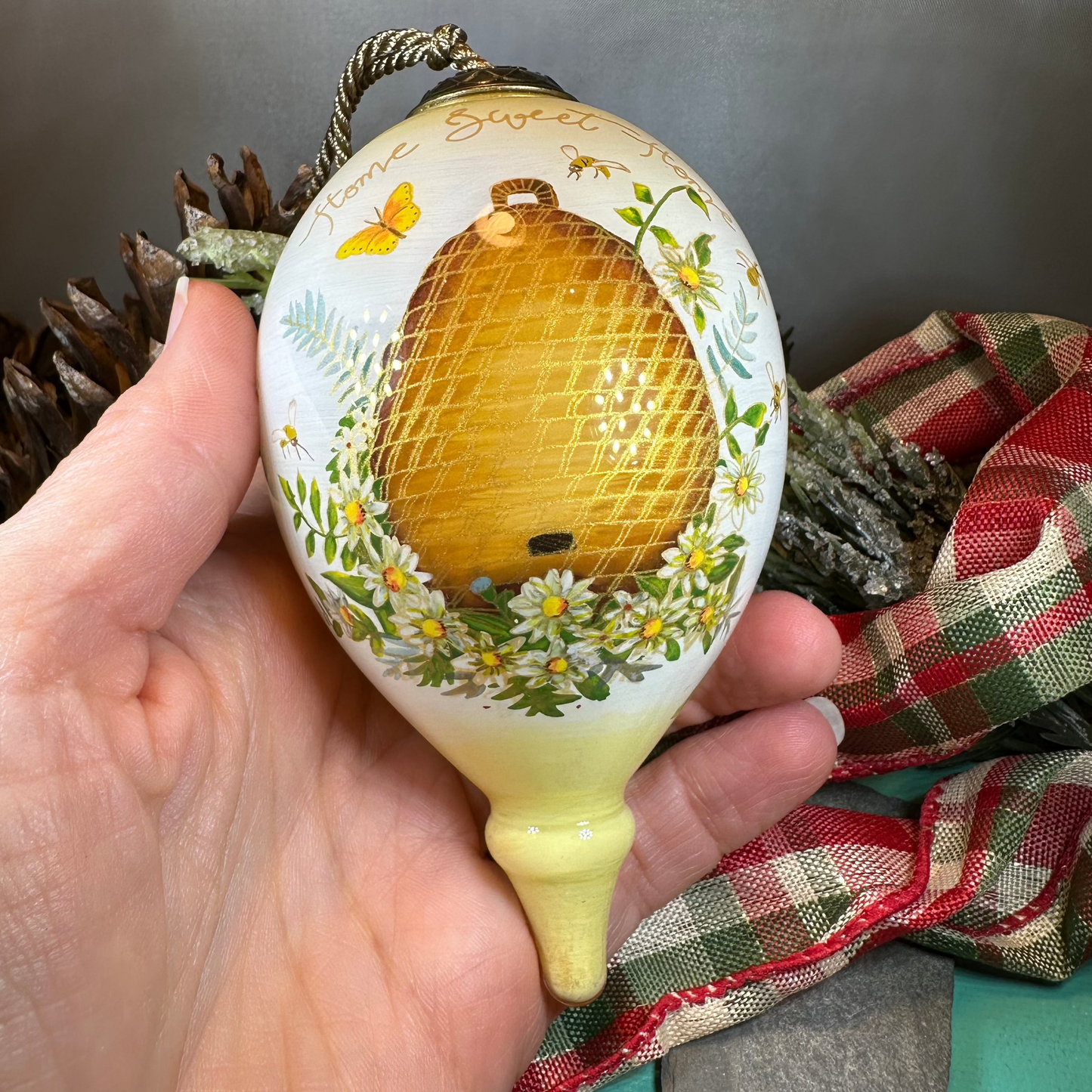 Home Sweet Home Beehive Ornament — view 5