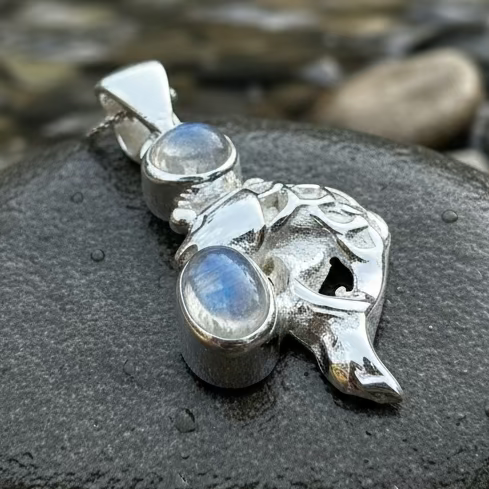 Fionn's Salmon of Knowledge Necklace in silver