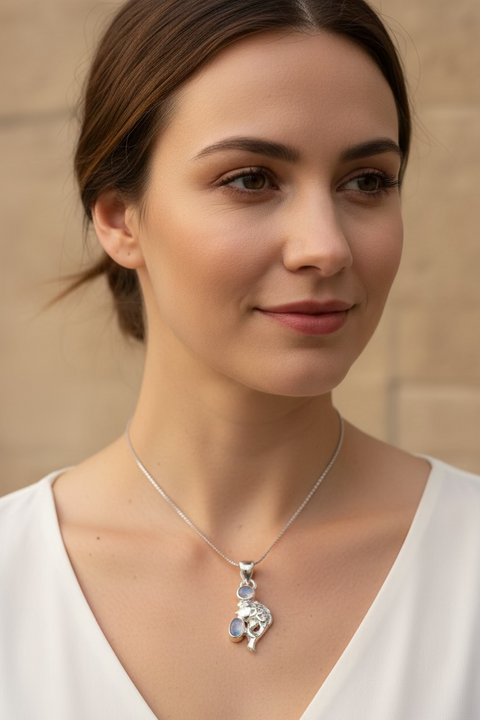 Load image into Gallery viewer, Fionn's Salmon of Knowledge Necklace
