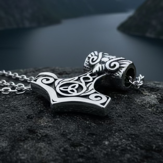 Petite Thor's Hammer Celtic Necklace